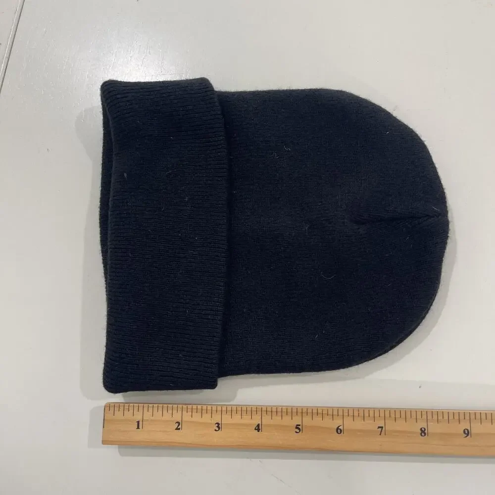 Carhartt Logo Cuffed Beanie Cap Winter Hat Black Men's One Size